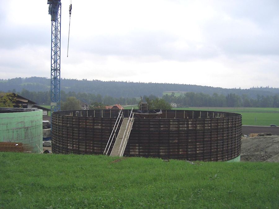 Bau Biogasanlage