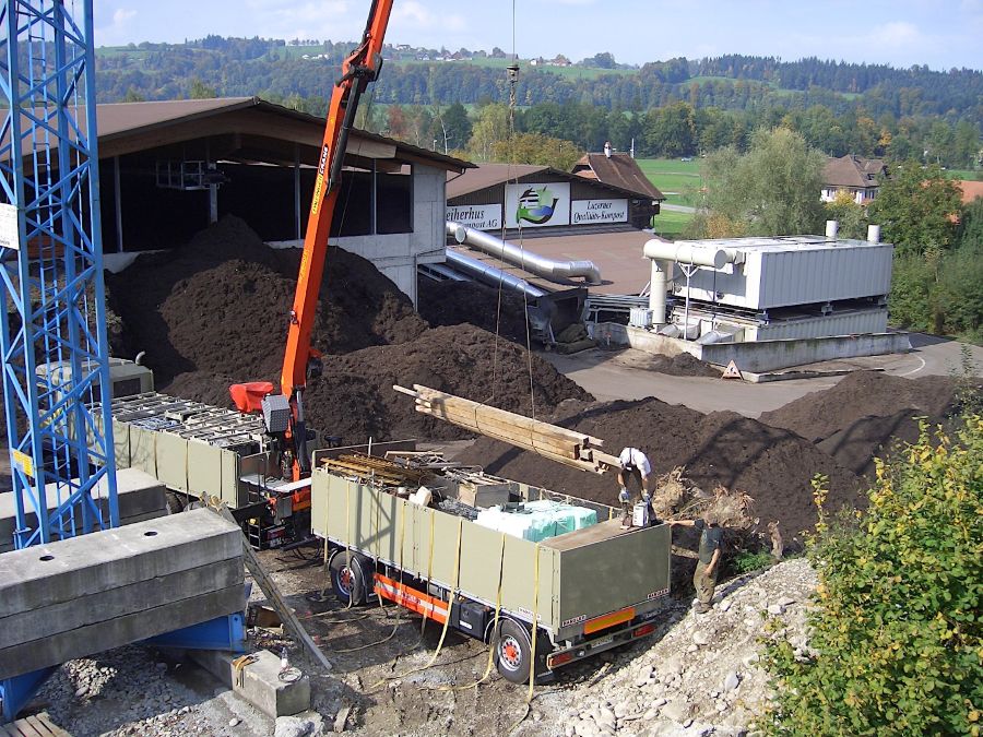 Bau Biogasanlage
